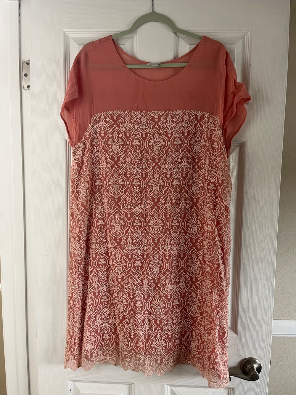 Sundance Coral embroidered Dress